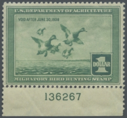 Picture of RW4 1937 Duck Stamp 
