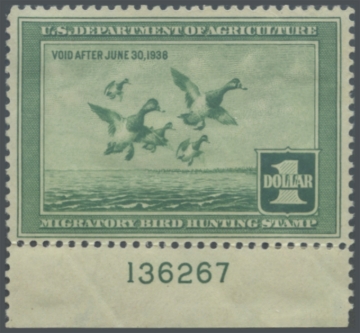 Picture of RW4 1937 Duck Stamp 