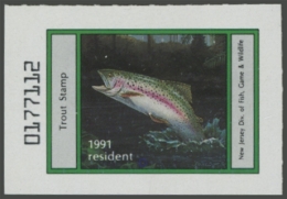 Picture of 1991 New Jersey Fishing Stamp